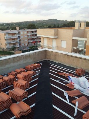 Colocación sistema impermeabilizante