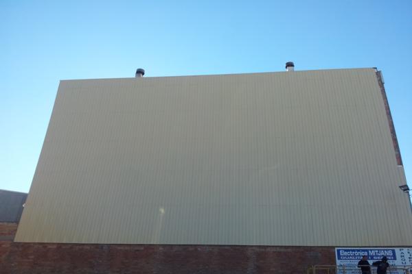 Tabique pluvial finalizado