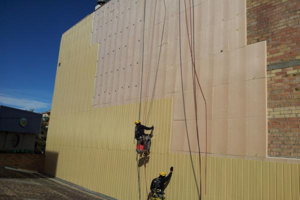 Colocación Tabique pluvial