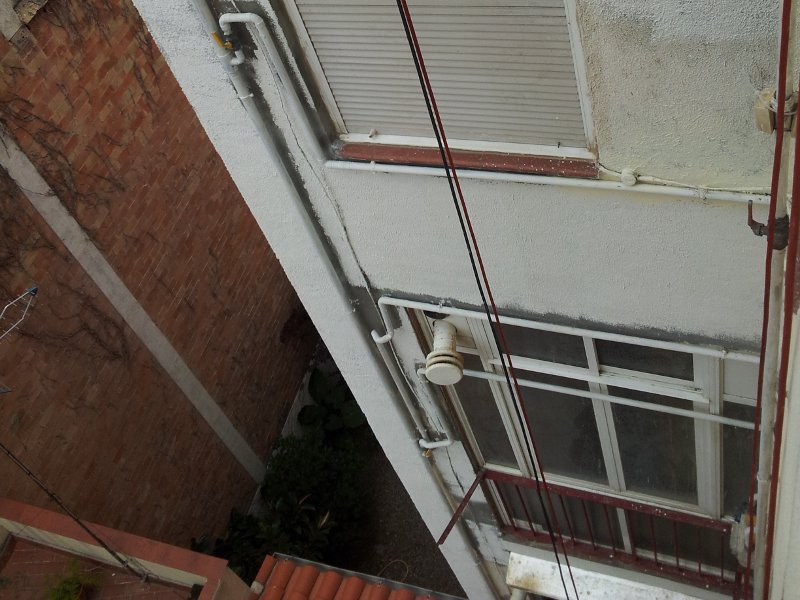 Proyecto de rehabilitación de patio de luces estado final en barcelona