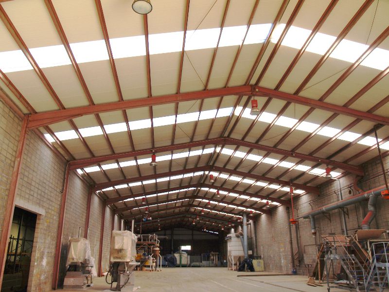 Proyecto de retirada de amianto en Tortosa situación posterior cubierta